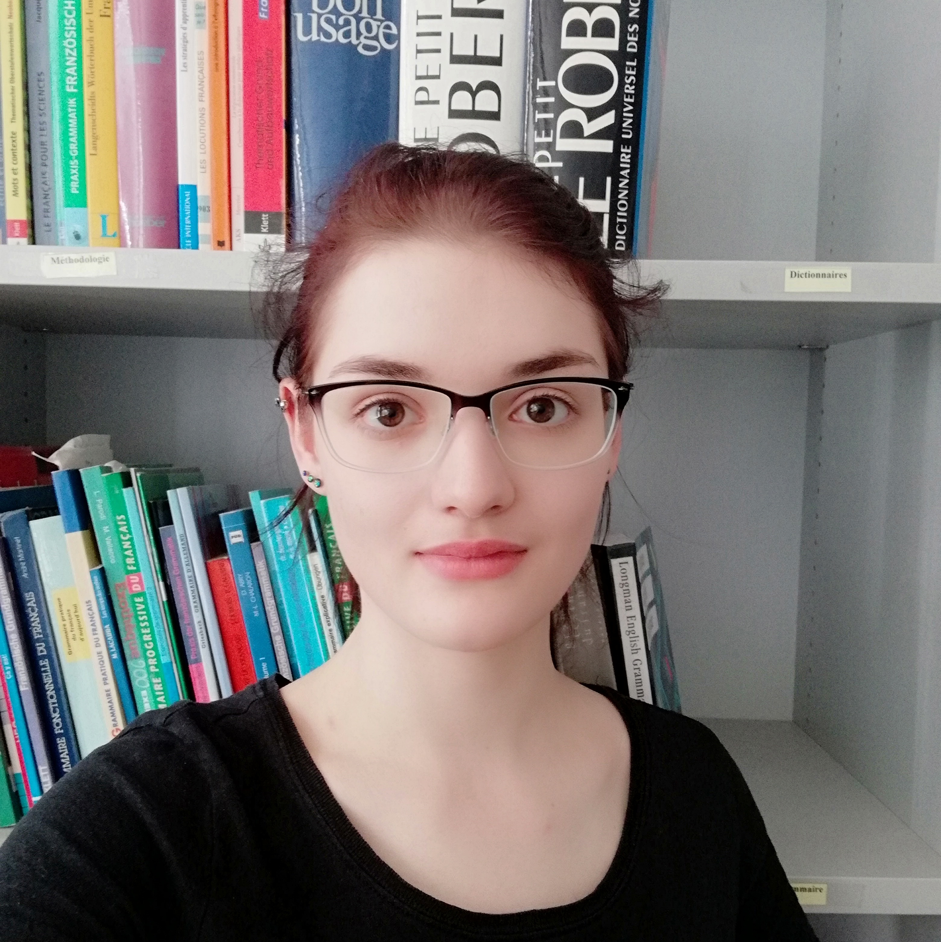 This image shows Emma Dubois, B.A.
